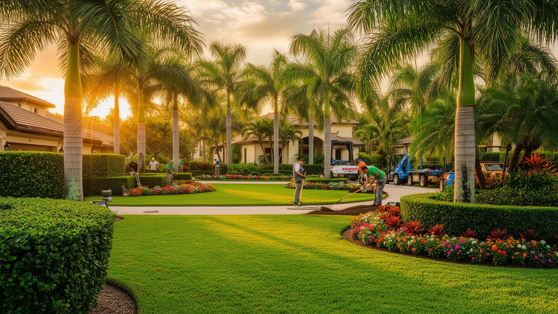 Beautiful Florida landscaping by The Castle Landscaping